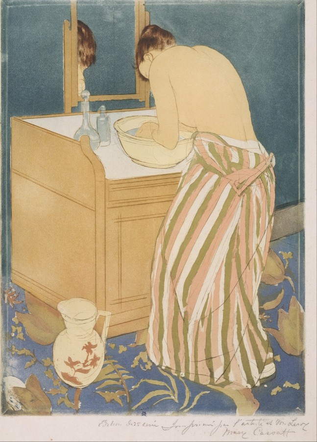 沐浴的女人（梳妆）